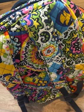 Vera Bradley Quilted Backpack in Yellow, Blue, Pink, Green, Black lightly used!